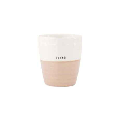 Zusss Koffiemok Liefs Wit / Roze | Zusss