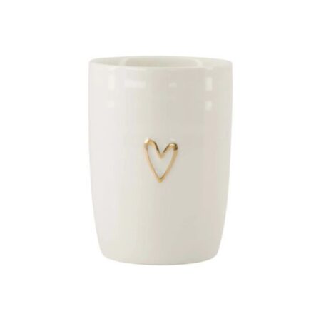 Zusss Koffiemok Open Hartje Wit Goud | Zusss