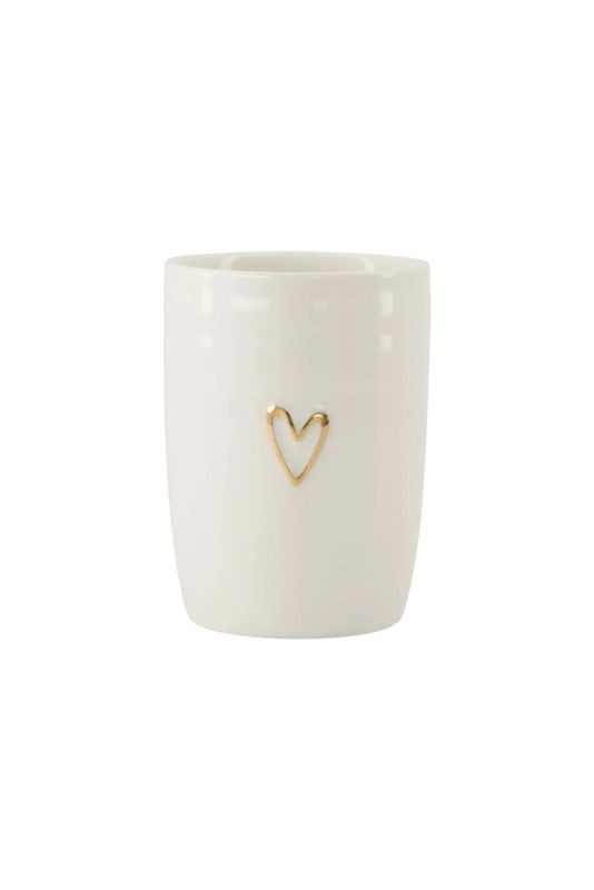 Zusss Koffiemok Open Hartje Wit Goud | Zusss