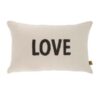 Zusss Kussen Love 50x30cm Antraciet/ecru | Zusss