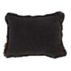 Zusss Kussen Velvet Zilver Hartje 35x25cm Antracietgrijs | Zusss