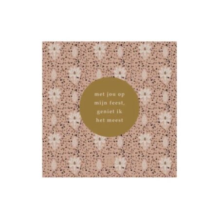 Zusss Limited servetten mijn feest 12.5cmx12.5cm | Zusss