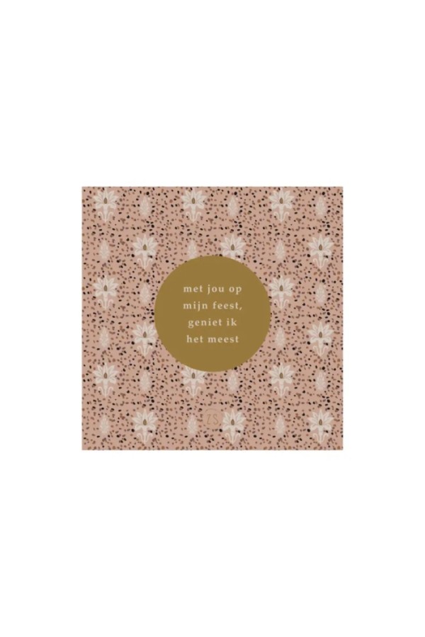Zusss Limited servetten mijn feest 12.5cmx12.5cm | Zusss