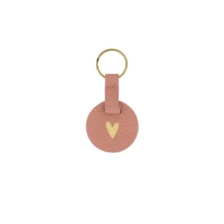 Zusss Ronde Sleutelhanger Hartje Mauve | Zusss