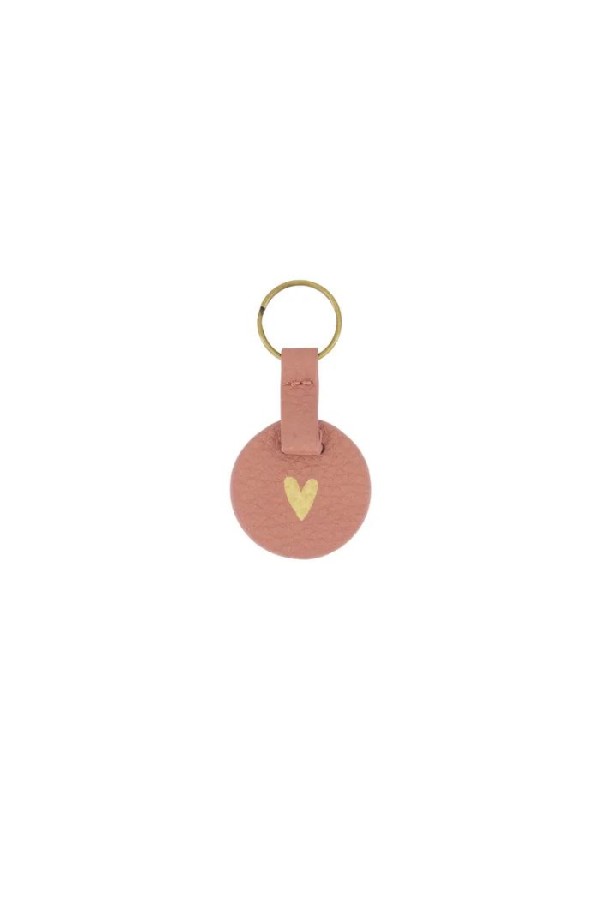 Zusss Ronde Sleutelhanger Hartje Mauve | Zusss