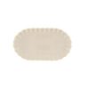 Zusss Serveerschaal Schulprand 20x11.5cm Beige Goud | Zusss