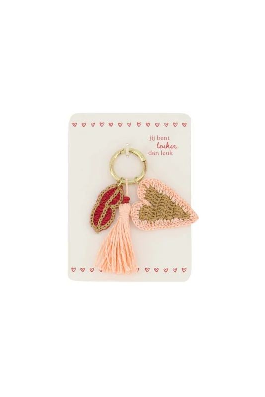 Zusss Sleutelhanger Hartje Multi | Zusss