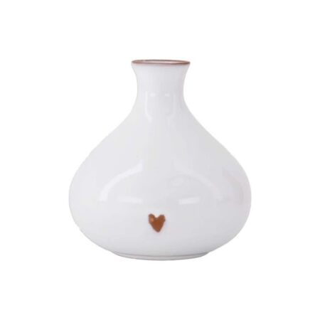 Zusss Vaasje Terracotta Hartje Wit | Zusss