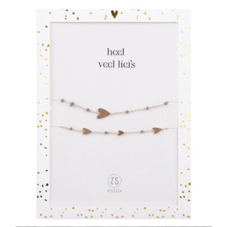 Zusss Vriendschapsarmbandje Zand/goud | Zusss