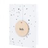 Zusss Wenskaart Met Houten Tag Liefs Wit | Zusss