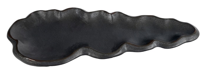 Zwart Bord Cloud - Tajimi - Porseleinen Serveerschaal - 35.5 x 14.5 x 3cm | Tokyo Design Studio