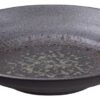 Zwart Bord - Minoyaki - Diameter 23 cm