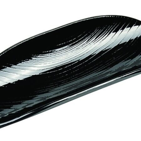 Zwart Handdoek Blad - Lacquerware - 16.5 x 7cm | Tokyo Design Studio