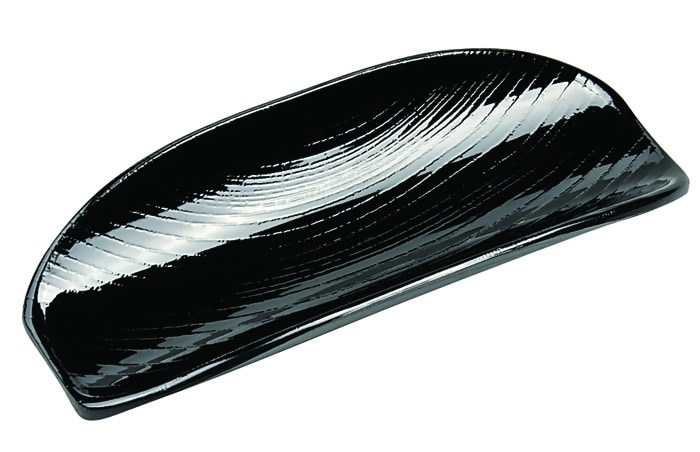 Zwart Handdoek Blad - Lacquerware - 16.5 x 7cm | Tokyo Design Studio