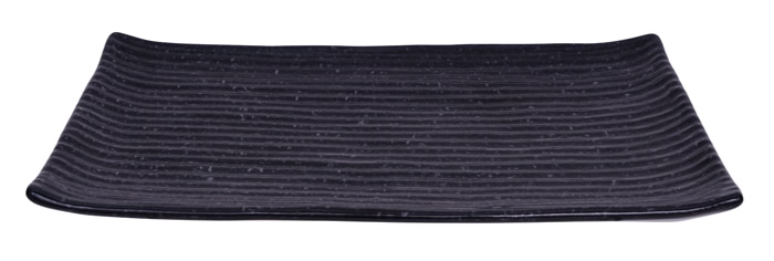 Zwart Rechthoekig Serveerbord - Keramisch - 23.8 x 15cm | Tokyo Design Studio