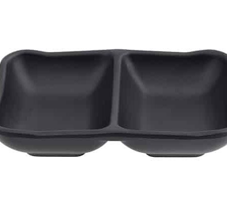 Zwart Saus Schaaltje - Melamine - 2-delig - 13 x 8.5 x 3cm | Tokyo Design Studio