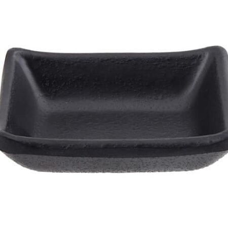 Zwart Saus Schaaltje - Melamine - 50ml - 9.2 x 6.9 x 3.1cm | Tokyo Design Studio