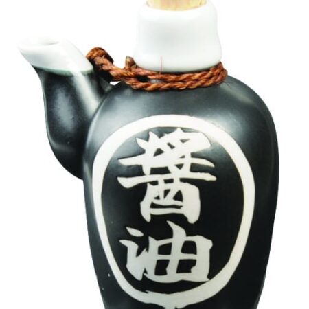 Zwart Soja Kannetje - Keramiek - 170ml - 12cm | Tokyo Design Studio