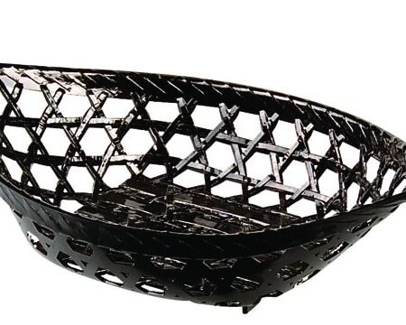Zwart Tempura Mandje - Lacquerware - 25.5 x 14.5cm | Tokyo Design Studio