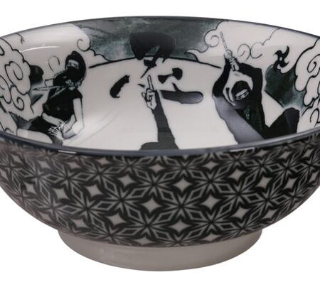 Zwart-Witte Ninja Kom - Mixed Bowls - 1000ml - 20