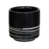 Zwart-witte sake kop - Black Maru - 50ml - 4.5 x 5cm | Geen Merk