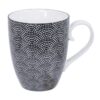Zwart-witte stippen mok - Nippon Black - Tokyo Design Studio - 380ml - 8.5 x 10.2cm | Tokyo Design Studio