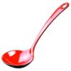 Zwart/Rode Dessertlepel - Melamine - 17.5 x 6.5cm | Tokyo Design Studio