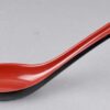 Zwart/Rode Koffielepel - Melamine - 16.5 x 4.5 cm | Tokyo Design Studio