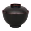 Zwart/Rode Kom - Lacquerware - 300ml - 10.8 x 6.35cm