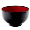 Zwart/Rode Lacquerware Kom - Tokyo Ontwerp Keuken - 15.9 x 9.5 cm | Tokyo Design Studio