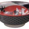 Zwart/Rode Samurai Kom - Mixed Bowls - 1000ml - 20