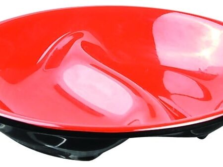 Zwart/Rode Saus Schotel - Melamine - Diameter 9.5 cm | Tokyo Design Studio