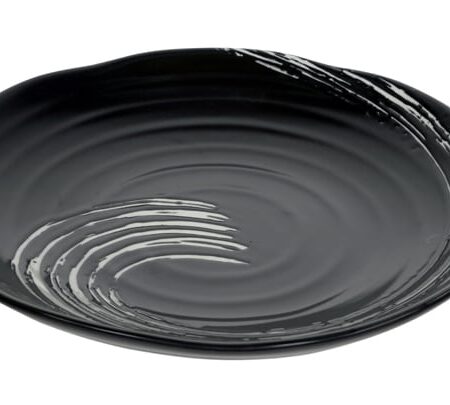 Zwart/Wit Bord - Black Maru - Porselein - 21.6 x 2.7 cm | Geen Merk