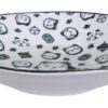Zwart/Wit Bord - Lucky Cats Collectie - Ø 25.3 x 5cm | Tokyo Design Studio