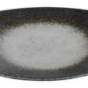 Zwart/Wit Bord - Mino Yaki - Diameter 28cm | Tokyo Design Studio