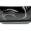 Zwart/Wit Sausschaaltje - Black Maru - 9.5 x 6.7cm | Geen Merk