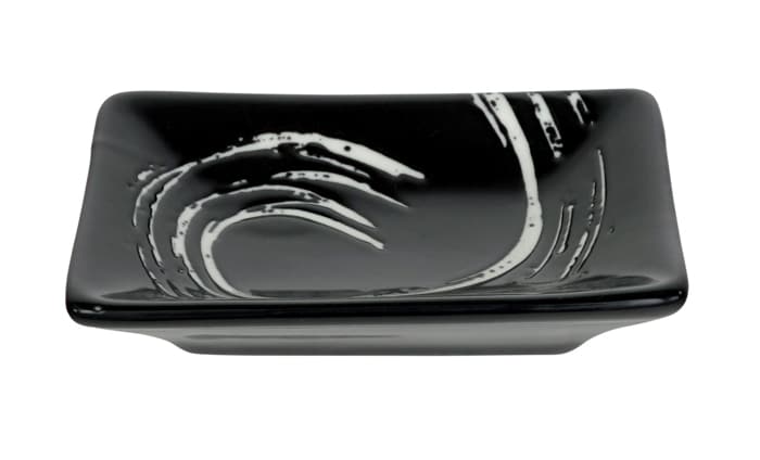 Zwart/Wit Sausschaaltje - Black Maru - 9.5 x 6.7cm | Geen Merk