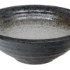 Zwart/Witte Kom - Mino Yaki - 1500ml - 24 x 8 cm | Tokyo Design Studio