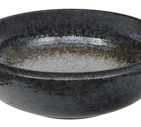 Zwart/Witte Kom - Mino Yaki - 1800ml - 23.5 x 8cm | Tokyo Design Studio