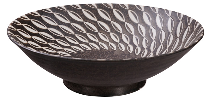 Zwart/Witte Kom - Mixed Bowls - 1600ml - 25