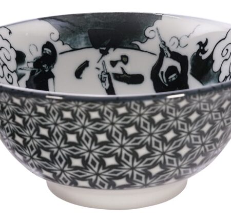 Zwart/Witte Ninja Kom - Mixed Bowls - 500ml - 14