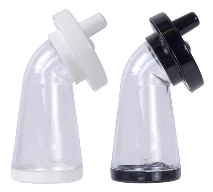 Zwart/Witte Plastic Sesam Molen - Keukenaccessoire | Tokyo Design Studio