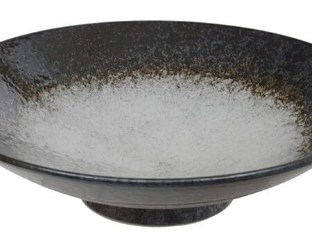 Zwart/Witte Schaal - Mino Yaki - 28 x 8cm 1500ml | Tokyo Design Studio