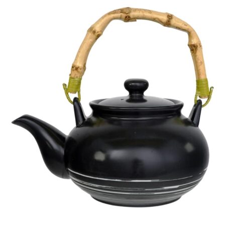 Zwart/Witte Theepot - Black Maru 1000ml | Geen Merk