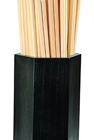 Zwarte Eetstokjes Houder - Tokyo Design Kitchen - 9 x 14 cm | Tokyo Design Studio
