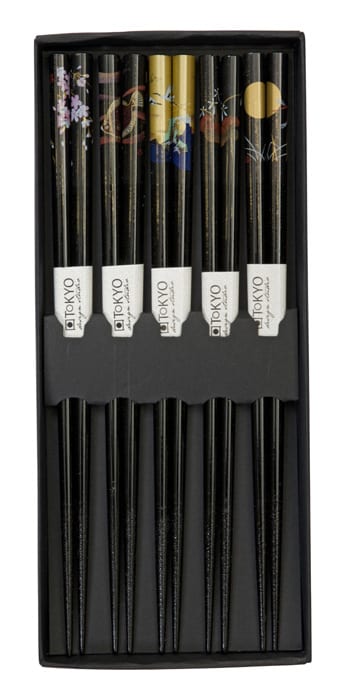 Zwarte Eetstokjes Set - Tokyo Design Studio - 5 paar | Tokyo Design Studio