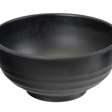 Zwarte Kom - Melamine - 700ml - 16 x 8cm | Tokyo Design Studio