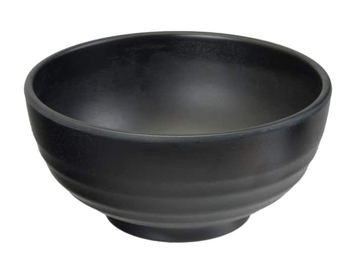 Zwarte Kom - Melamine - 700ml - 16 x 8cm | Tokyo Design Studio