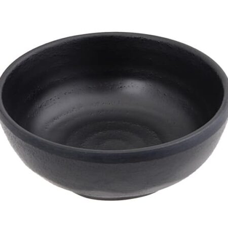 Zwarte Kom - Melamine - Minimalistisch Design - 150ml