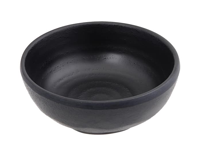 Zwarte Kom - Melamine - Minimalistisch Design - 150ml